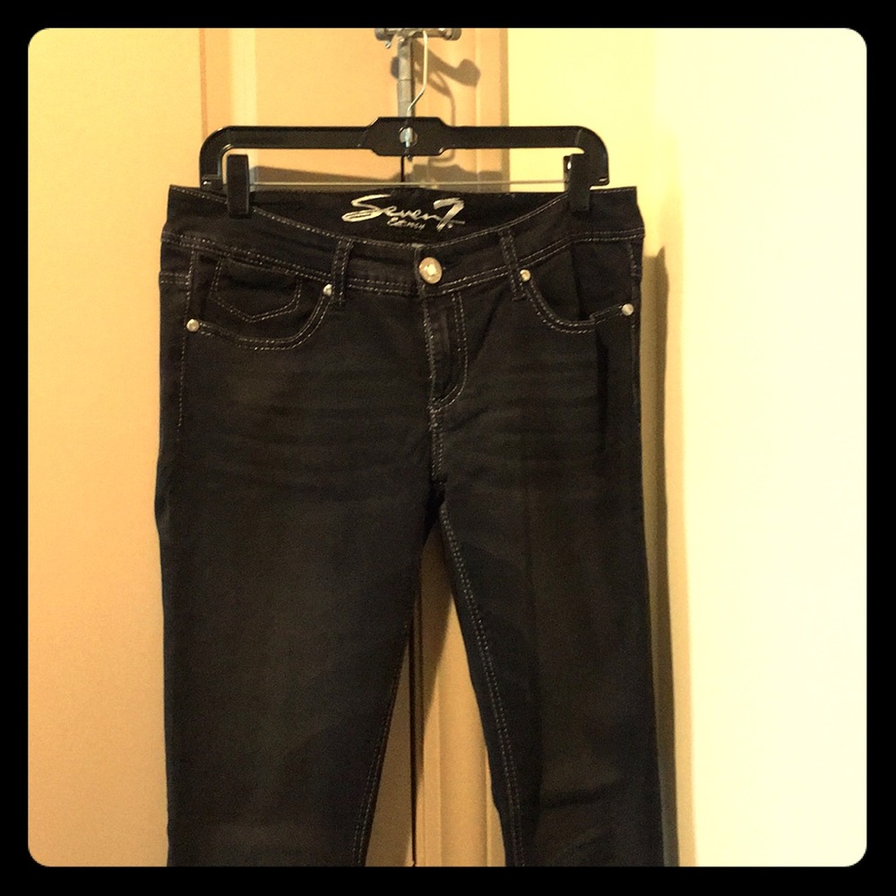 Seven black denim jeans